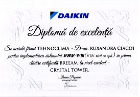 Diploma excelenta DAIKIN